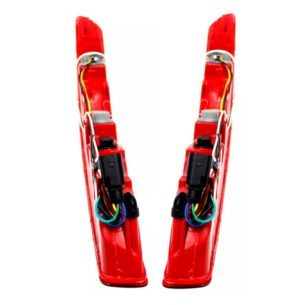 Left&Right Rear Bumper Reflector Tail Light Lamp Red Lens For Audi Q7 2007-2015