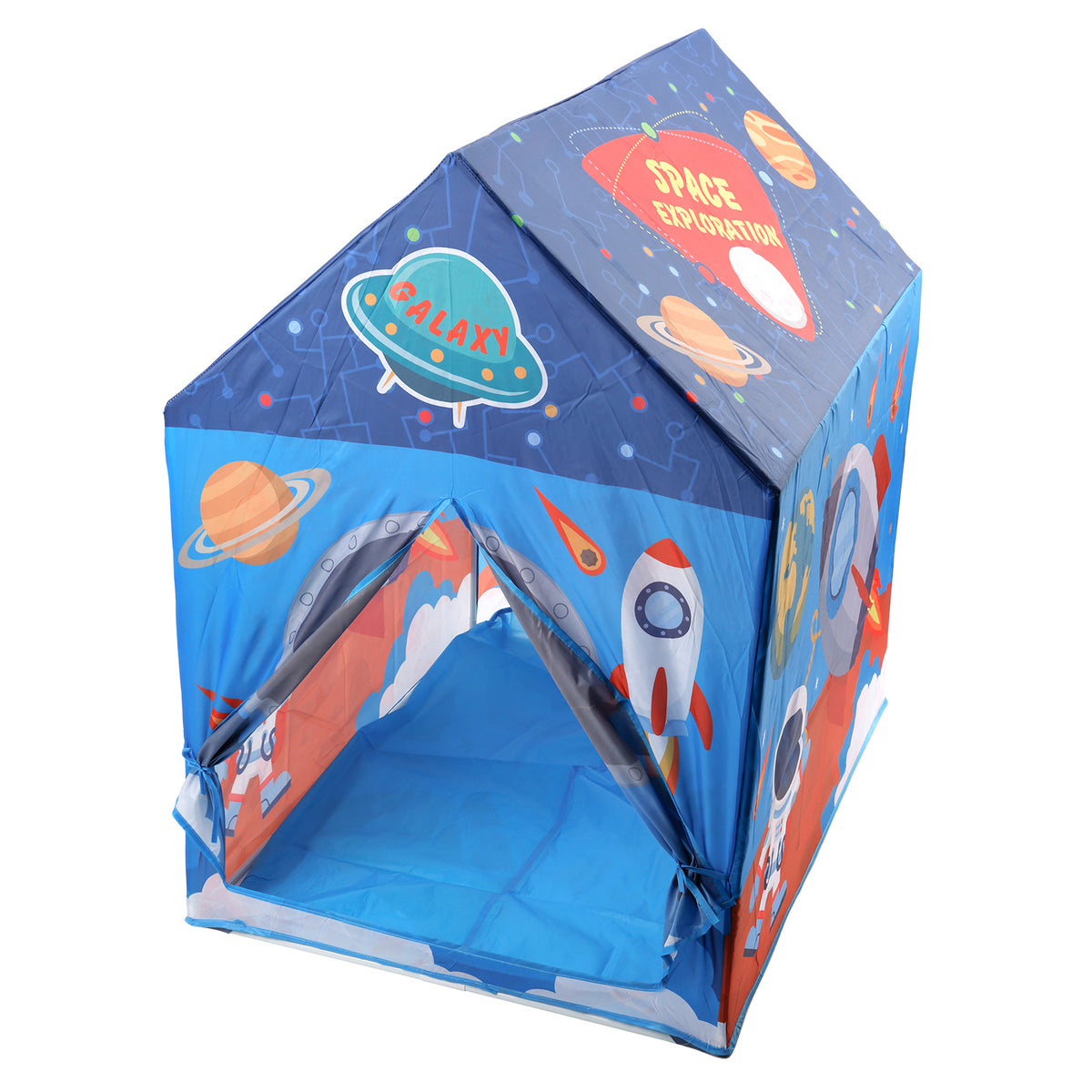 Blue Space Shape Tent Large Playhouse Kid Play Tent Indoor And Outdoor Game