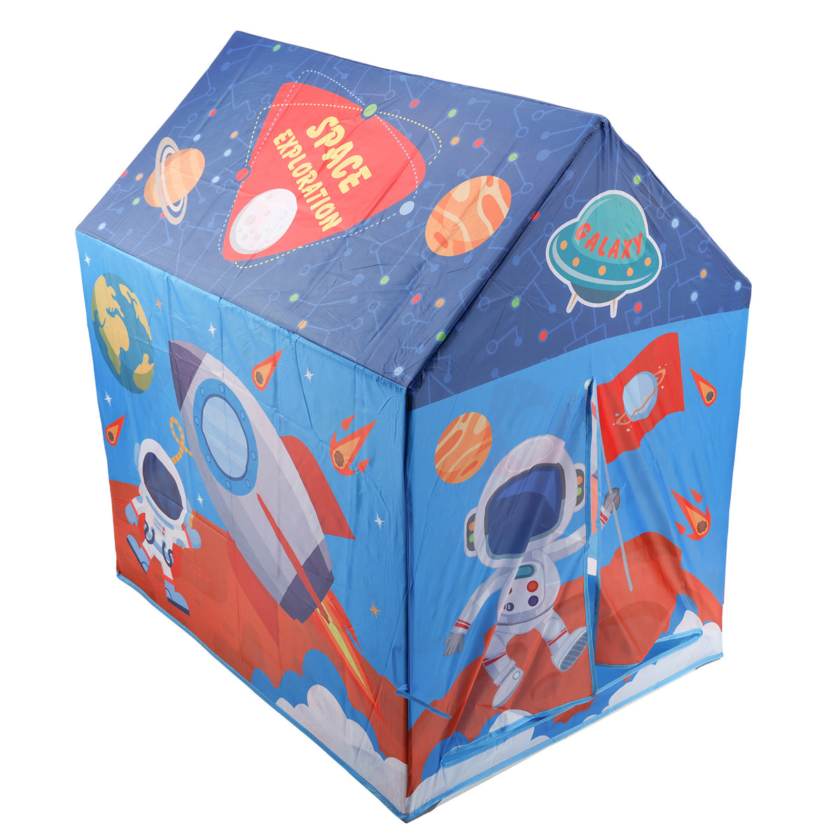 Blue Space Shape Tent Large Playhouse Kid Play Tent Indoor And Outdoor Game
