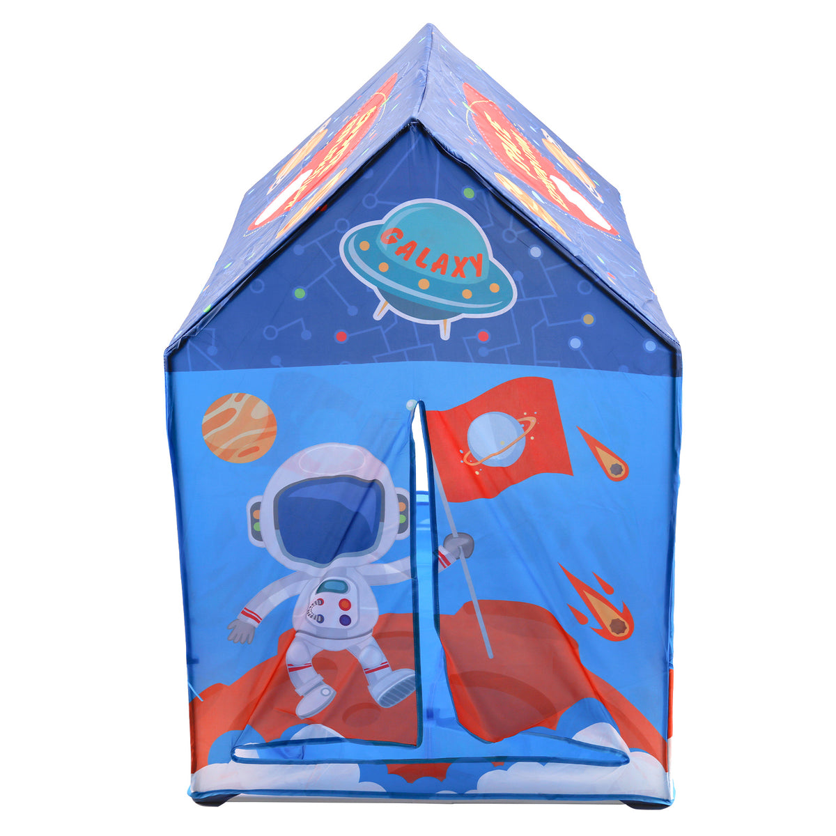 Blue Space Shape Tent Large Playhouse Kid Play Tent Indoor And Outdoor Game