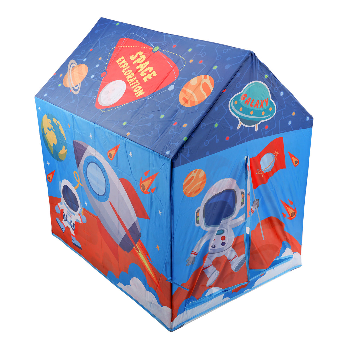 Blue Space Shape Tent Large Playhouse Kid Play Tent Indoor And Outdoor Game