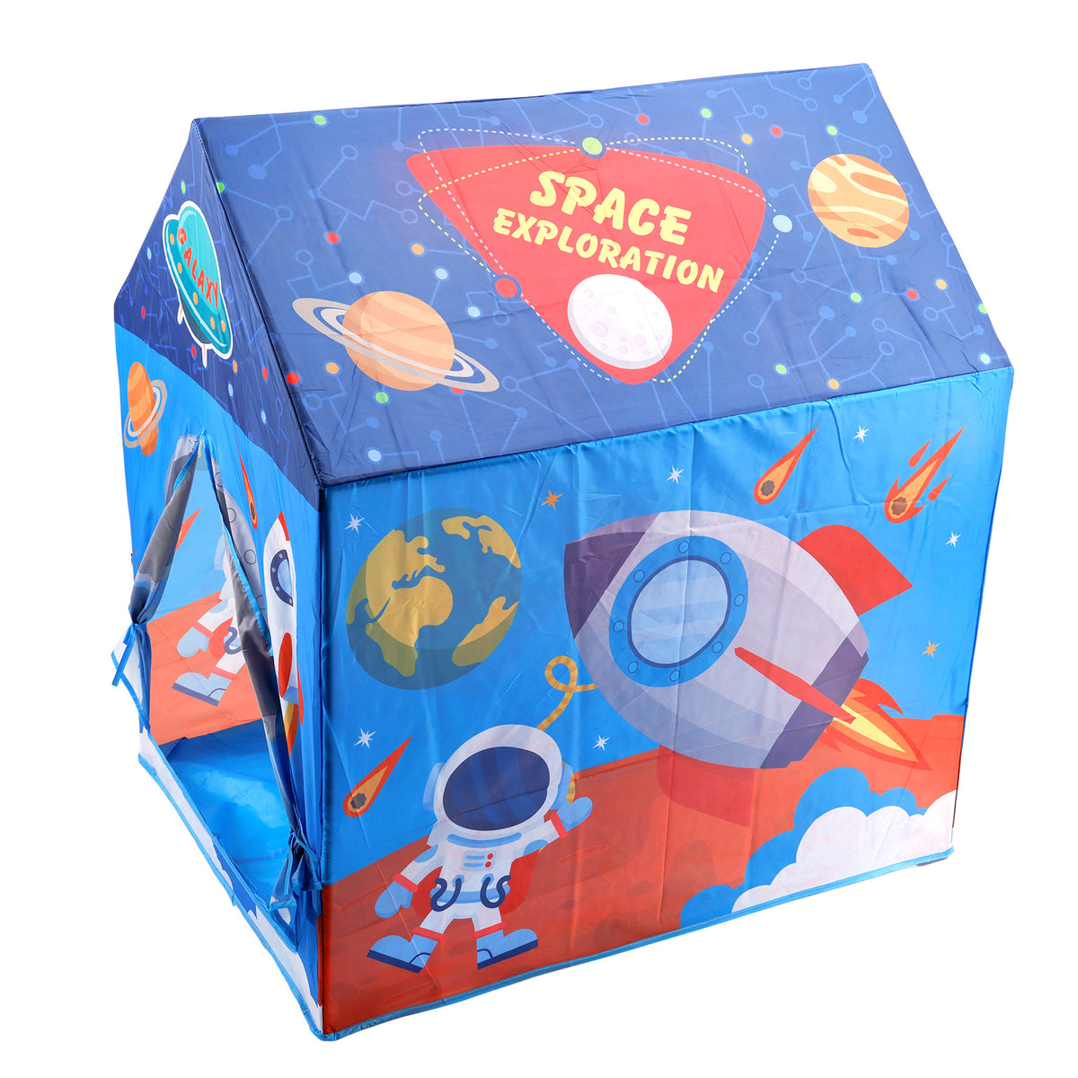 Blue Space Shape Tent Large Playhouse Kid Play Tent Indoor And Outdoor Game