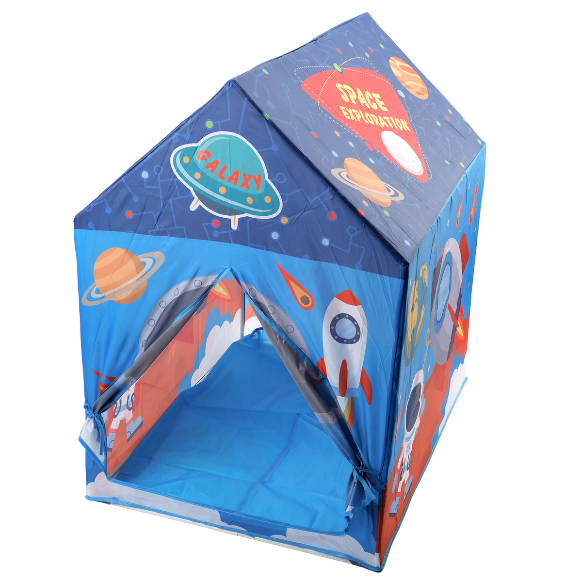 Blue Space Shape Tent Large Playhouse Kid Play Tent Indoor And Outdoor Game