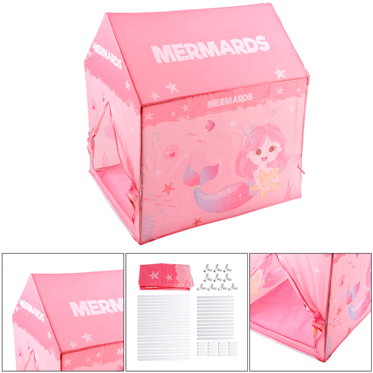 Pink Princess Tent Girl Large Playhouse Kid Play Tent Indoor And Outdoor Game