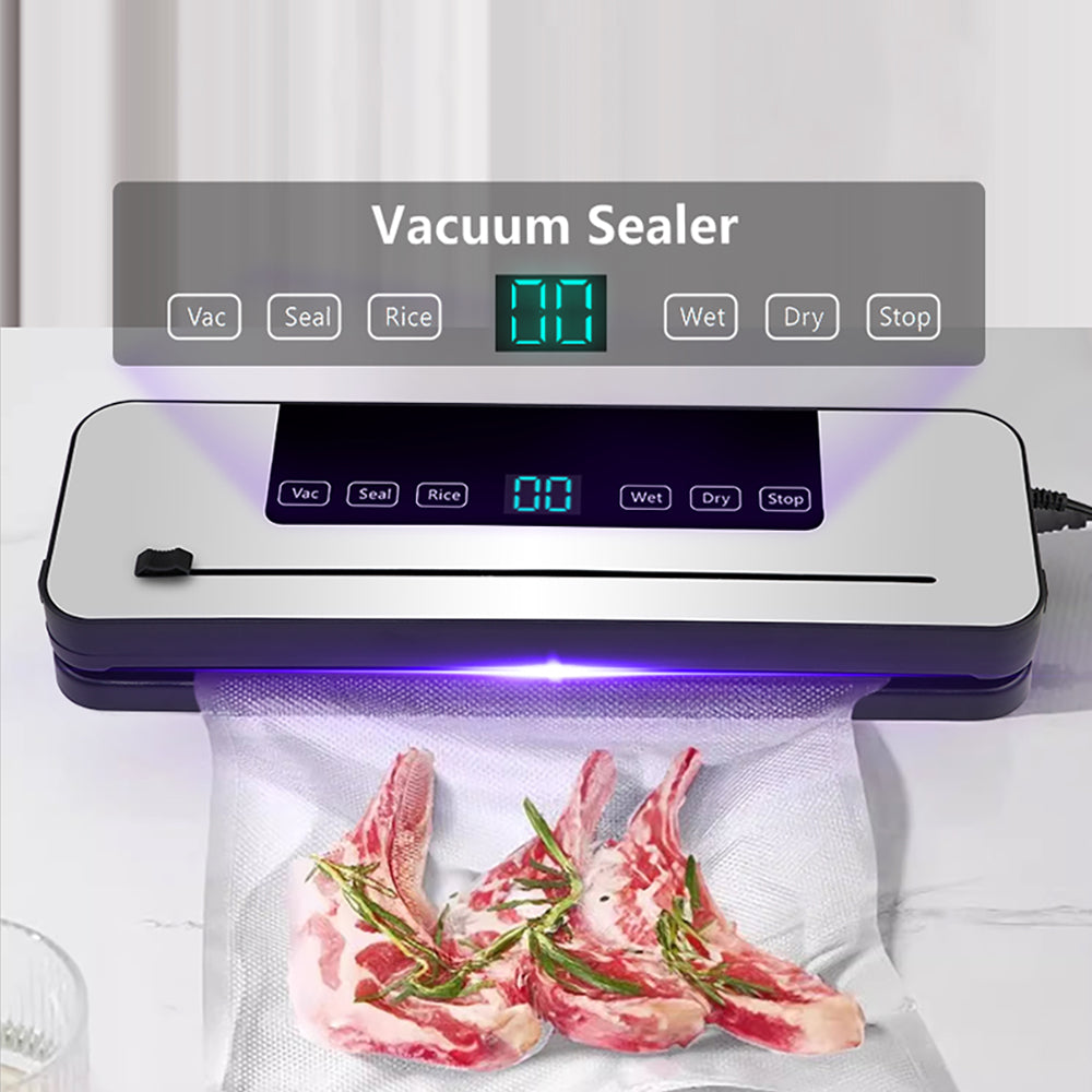 Vacuum Sealer Machine Auto Dry Wet Food Saver Storage Packing W Food Seal Bags