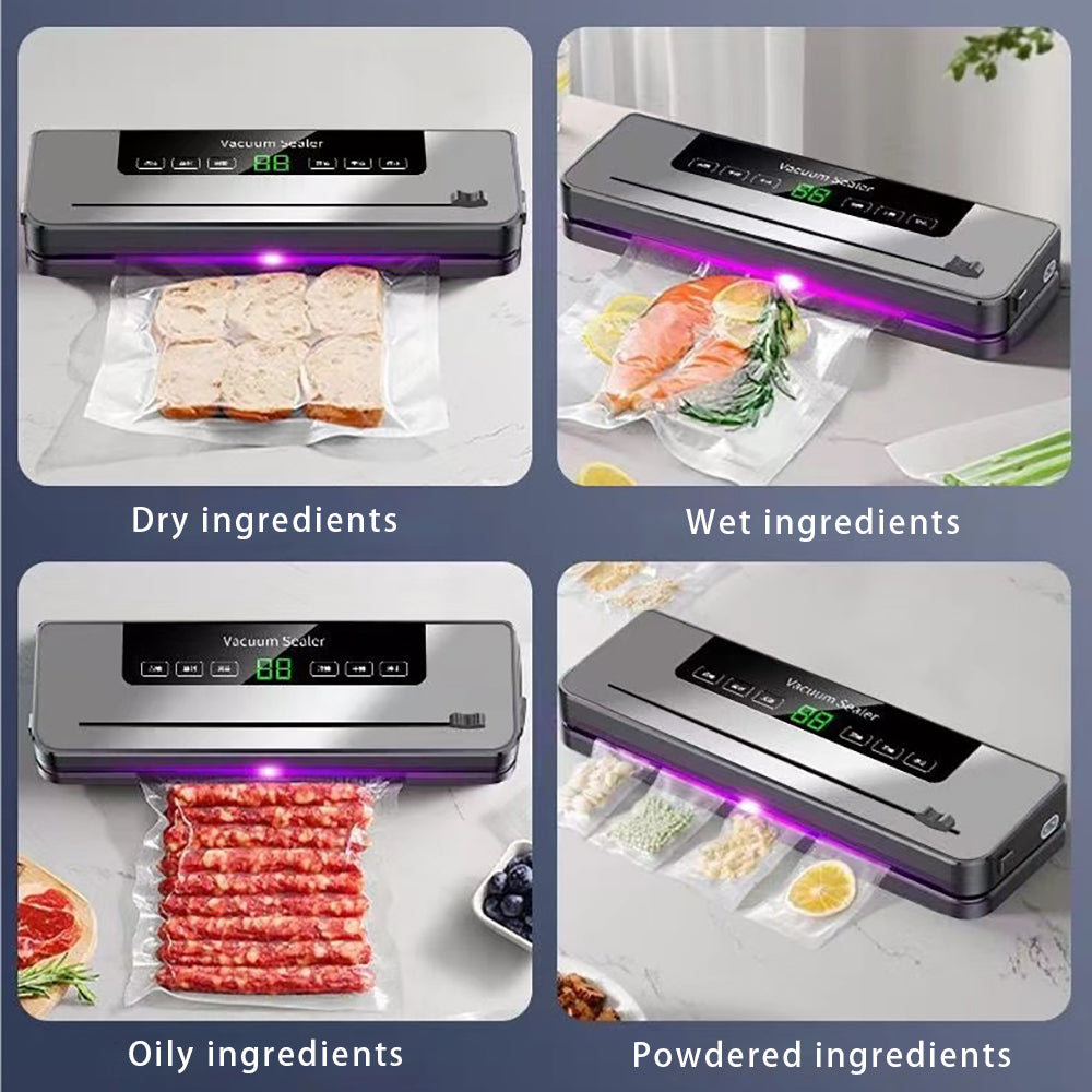 Vacuum Sealer Machine Auto Dry Wet Food Saver Storage Packing W Food Seal Bags