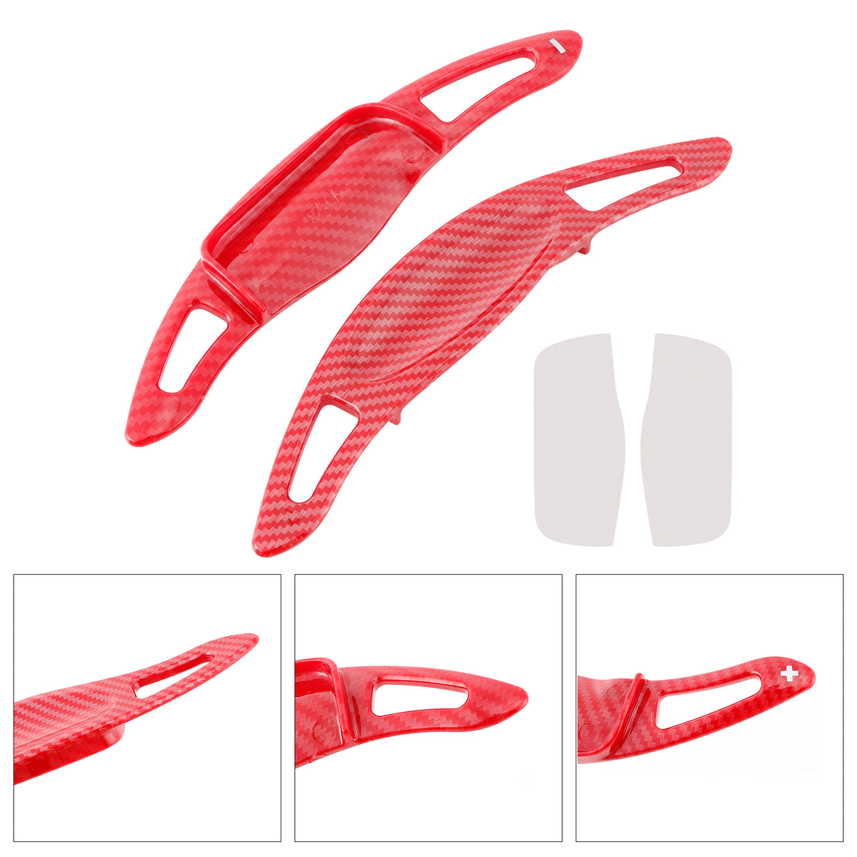 Carbon Look Steering Wheel Paddle Shifter Extension For Toyota Corolla RAV4