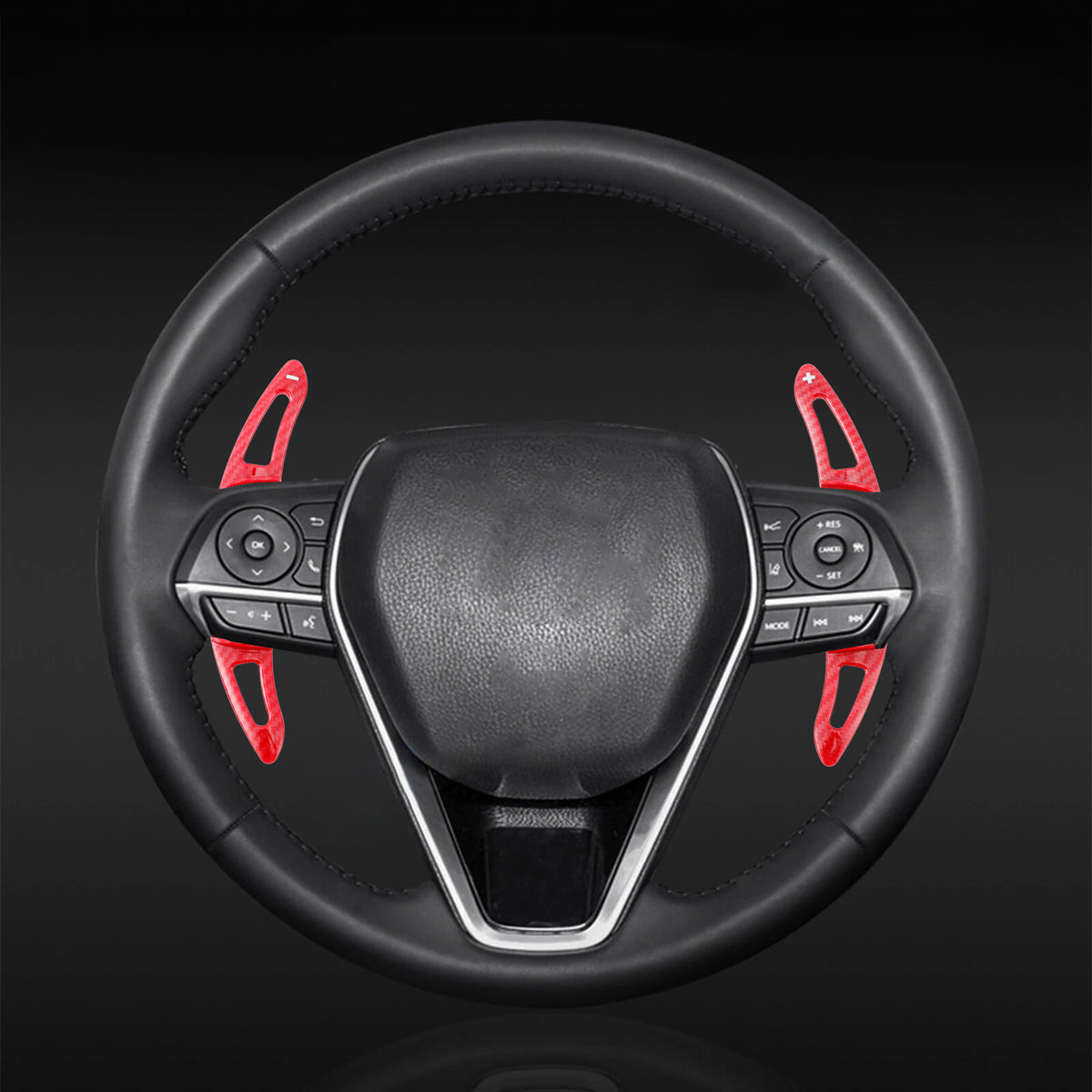 Carbon Look Steering Wheel Paddle Shifter Extension For Toyota Corolla RAV4