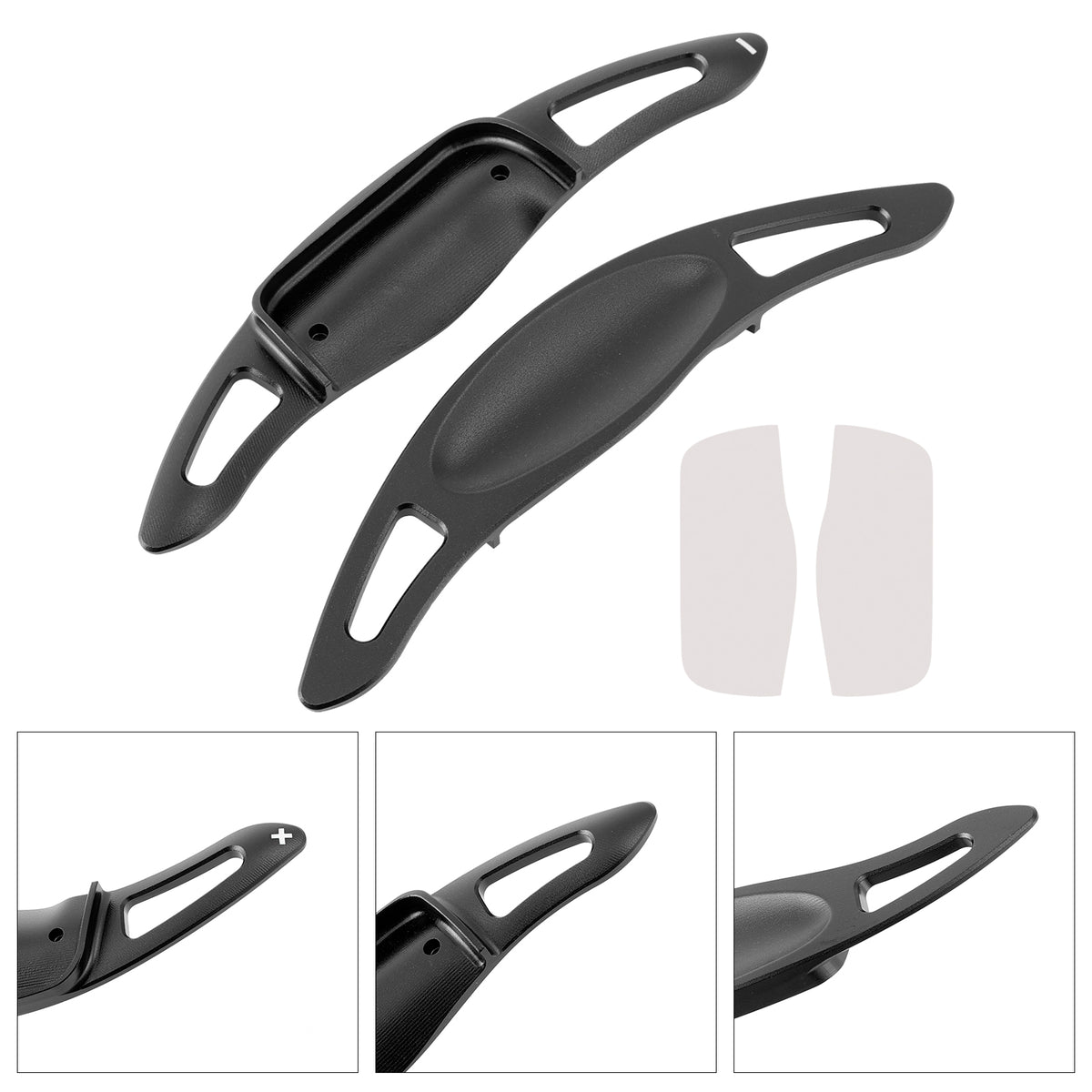Steering Wheel Paddle Shifter Extension For Toyota Corolla RAV4 Aluminium Black