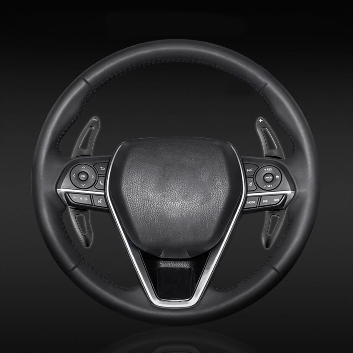 Steering Wheel Paddle Shifter Extension For Toyota Corolla RAV4 Aluminium Black