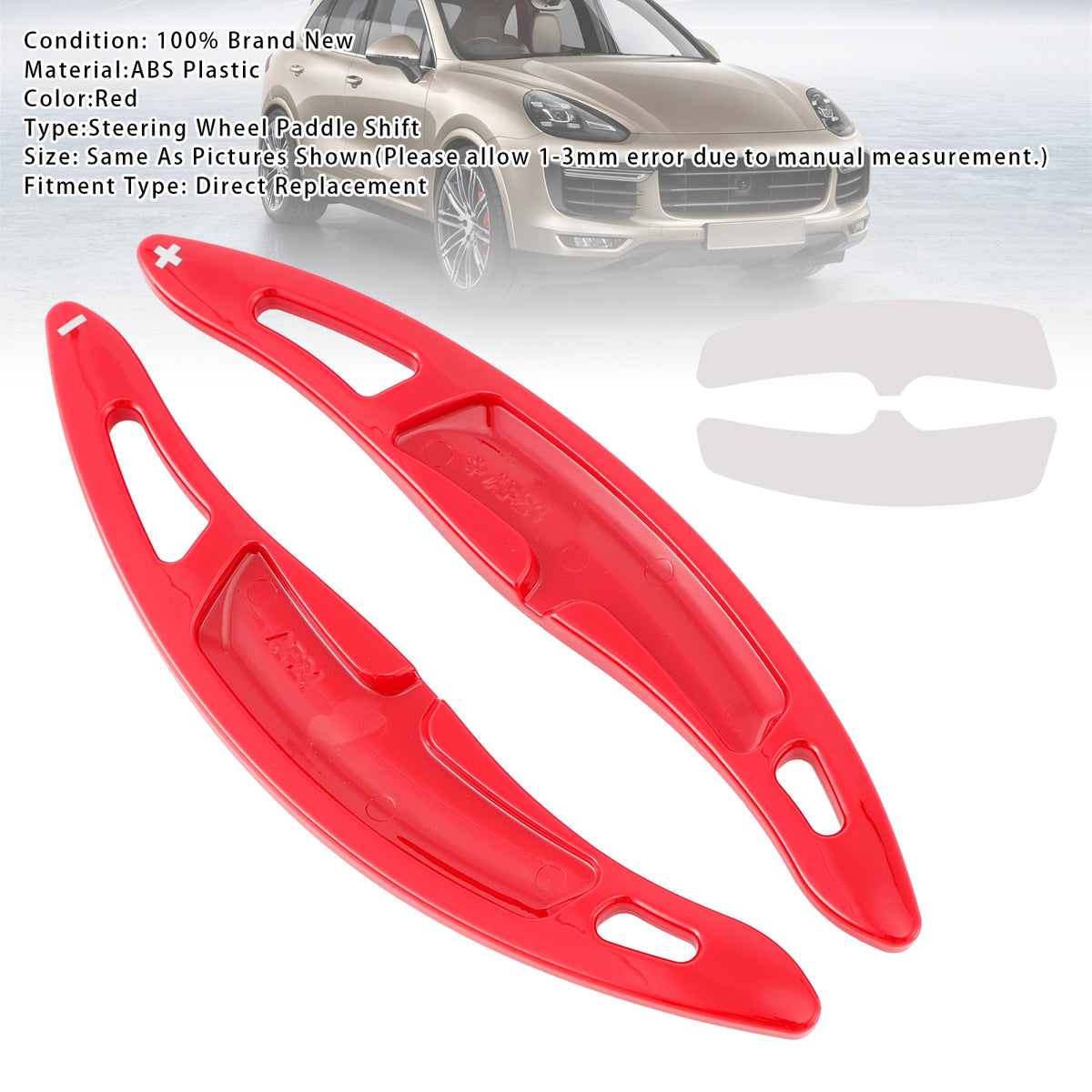 Steering Wheel Paddle Shifter Extension For Porsche Cayenne Macan Red