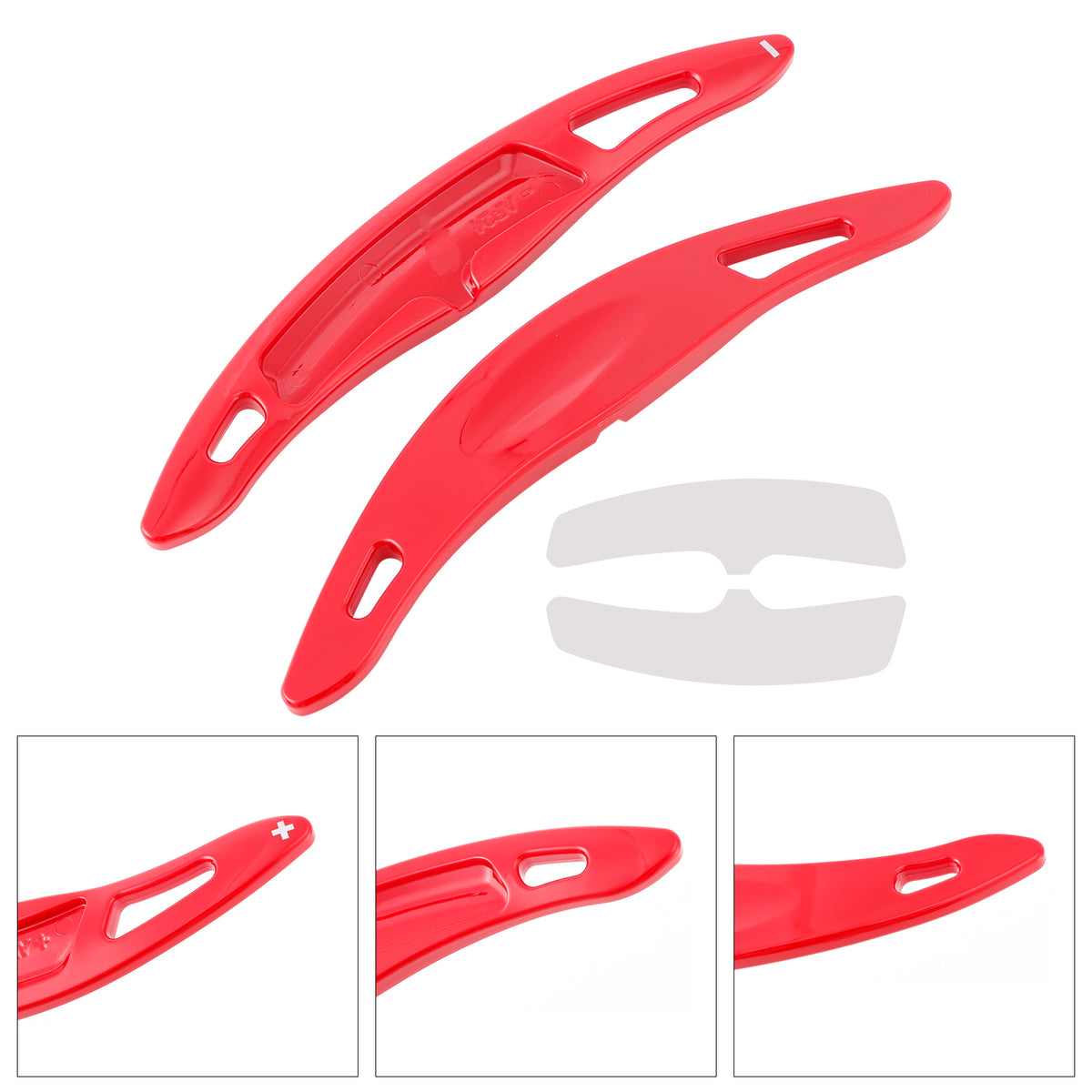 Steering Wheel Paddle Shifter Extension For Porsche Cayenne Macan Red