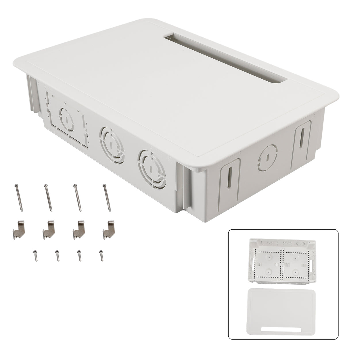 9 Inch In-Wall Enclosure for TVs and Media Devices Electrical and Storage Box