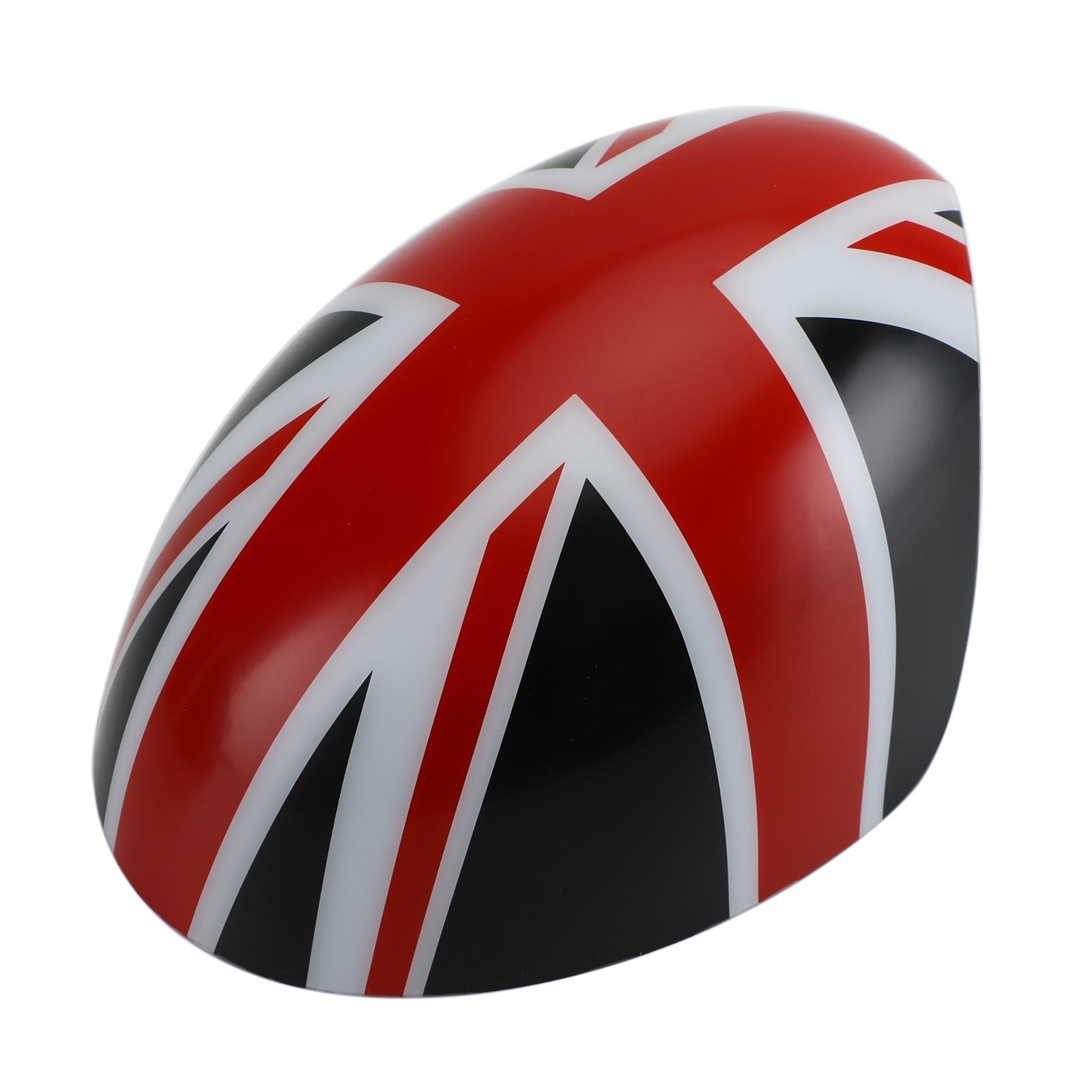 MINI Cooper R55 R56 R57 2 x Union Jack UK Flag Mirror Covers Black/Red