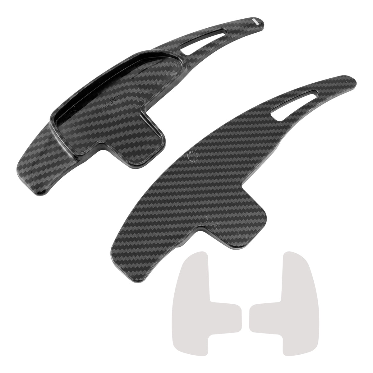Carbon Look Steering Wheel Paddle Shifter Extension For Mercedes Benz AMG C63