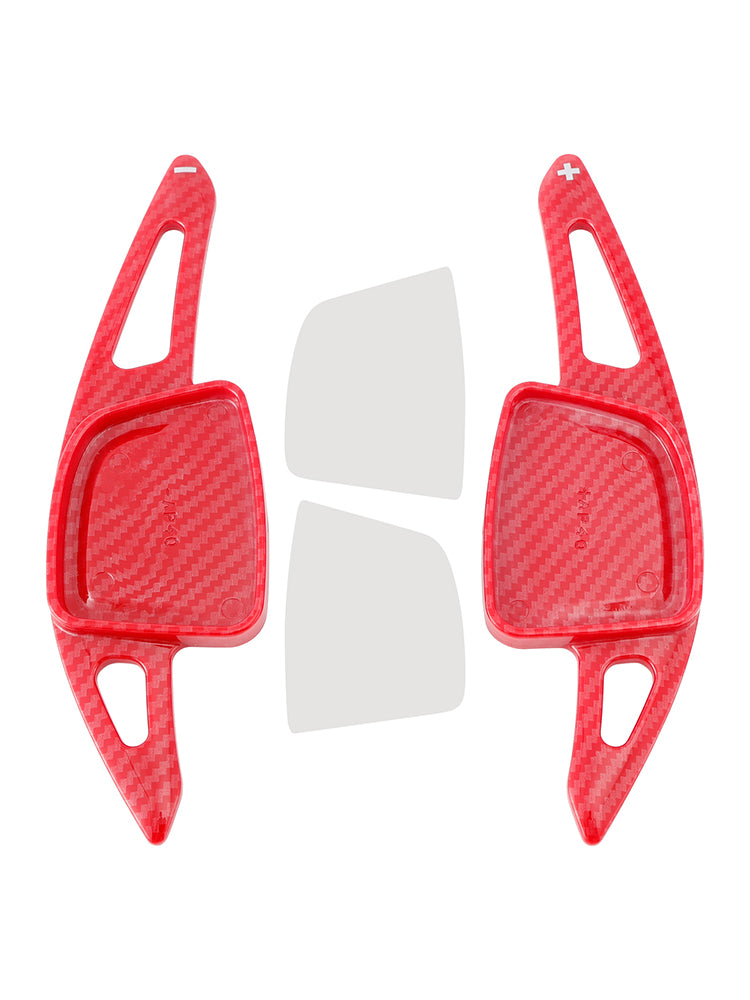 Carbon Look Steering Wheel Paddle Shifter Extension For Audi A3 A4 A6