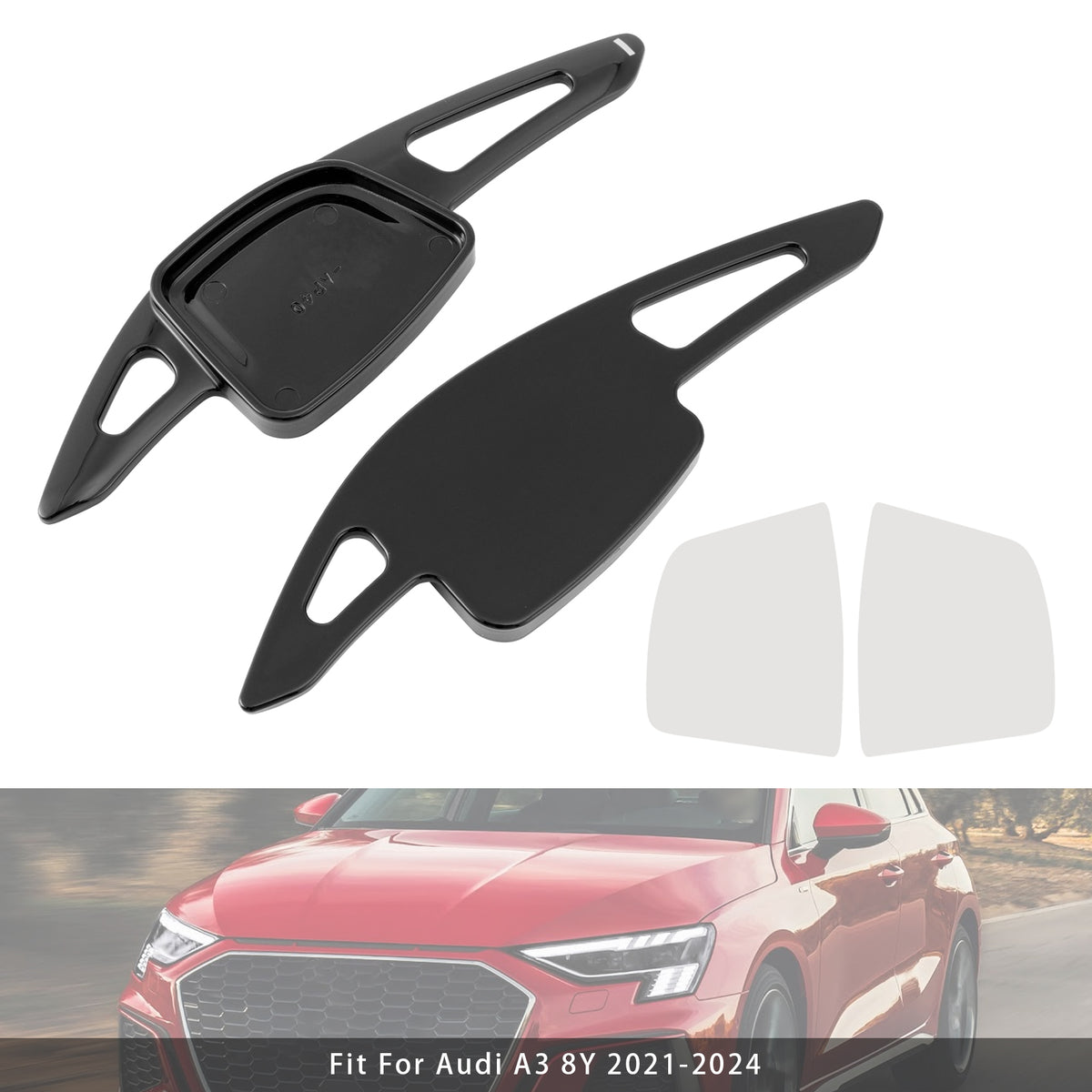 Steering Wheel Paddle Shifter Extension For Audi A3 A4 A6 Black
