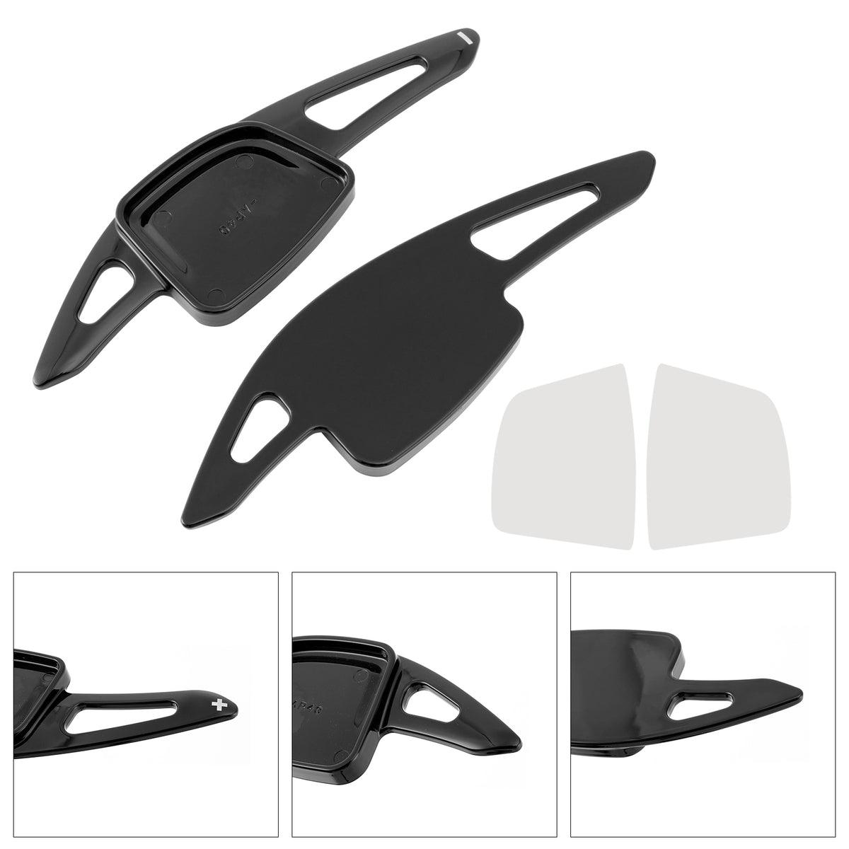 Steering Wheel Paddle Shifter Extension For Audi A3 A4 A6 Black