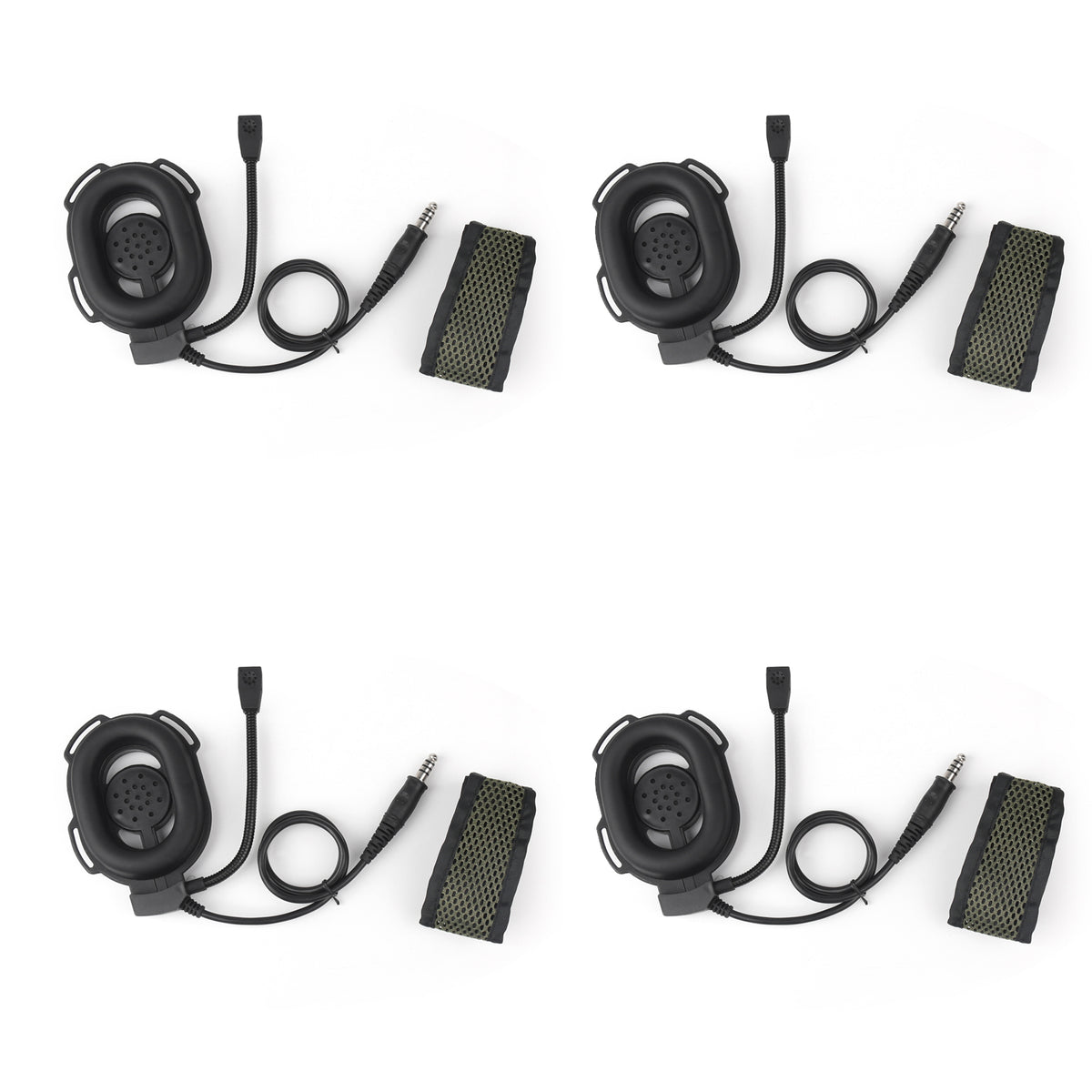 4PCS Z Tactical HD-01 Bowman Elite II Headset headphone Military style plug