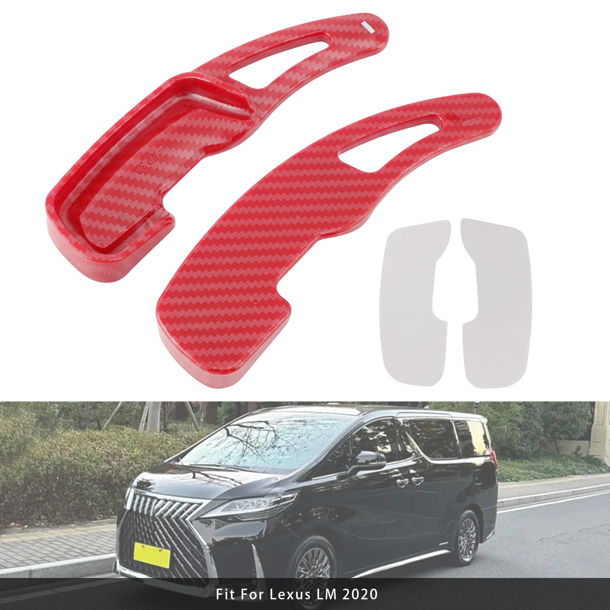 Carbon Look Steering Wheel Paddle Shifter Extension For Lexus RX GX