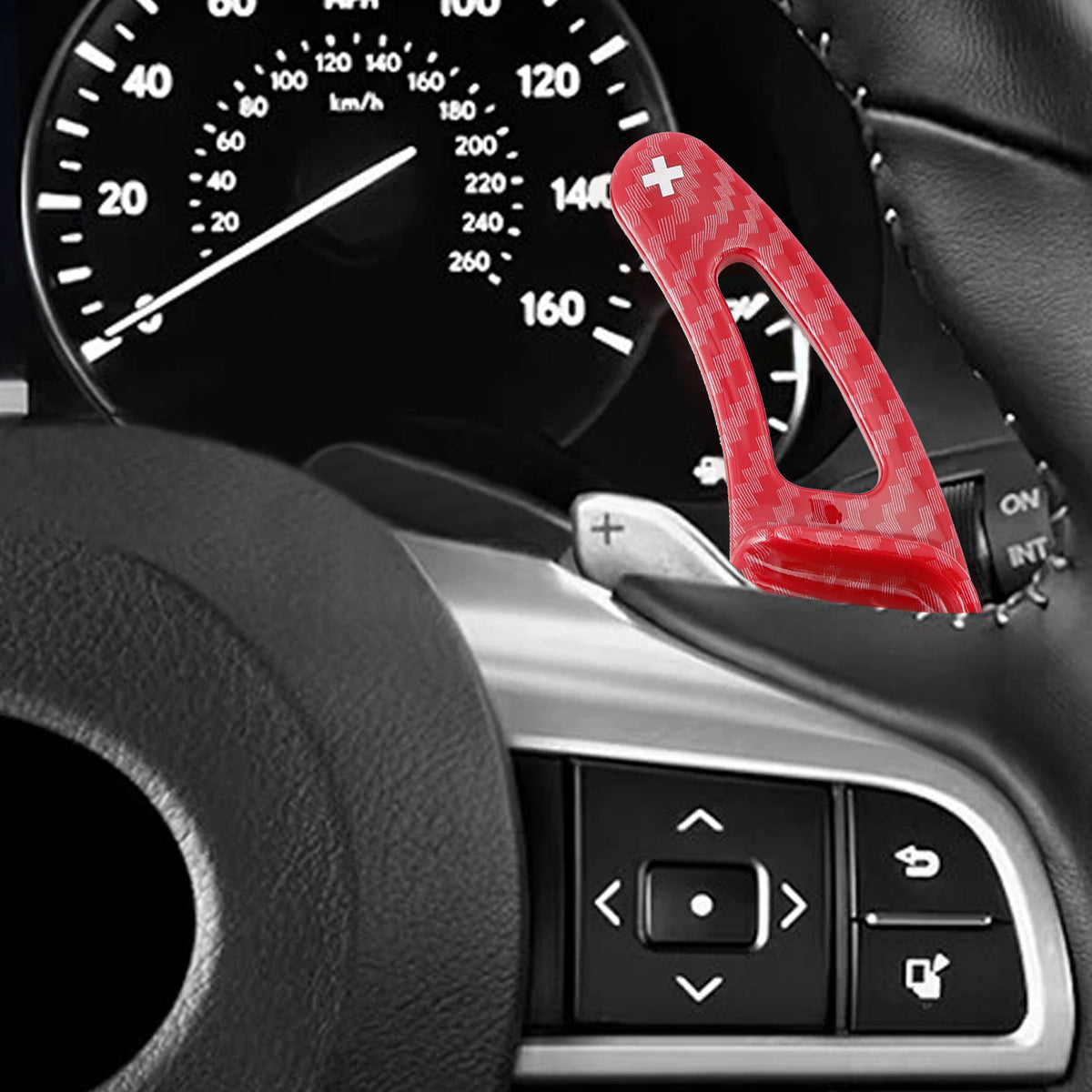 Carbon Look Steering Wheel Paddle Shifter Extension For Lexus RX GX