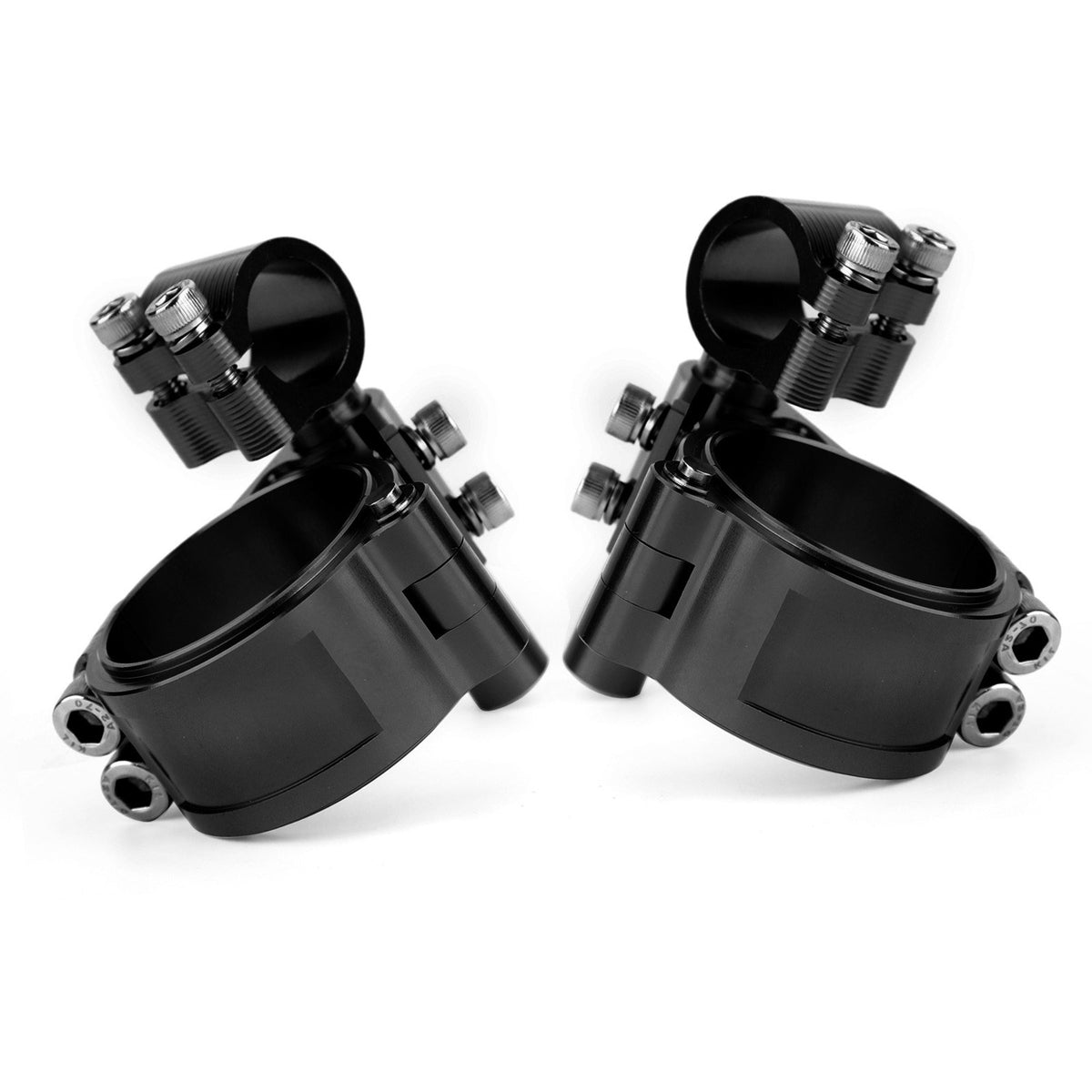CNC Motorcycle 51mm Fork Clip on Clip ons Handlebar Heads Mount Clamp Universal