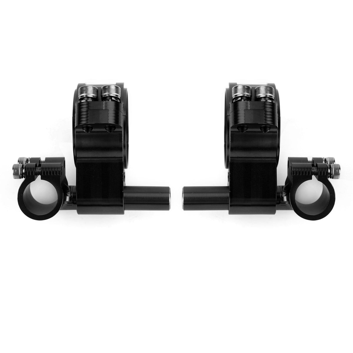CNC Motorcycle 51mm Fork Clip on Clip ons Handlebar Heads Mount Clamp Universal