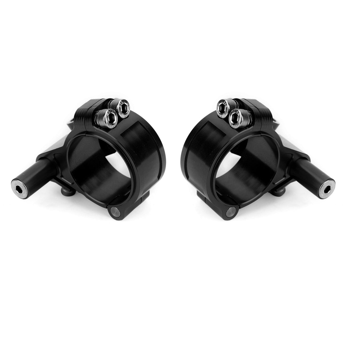 CNC Motorcycle 51mm Fork Clip on Clip ons Handlebar Heads Mount Clamp Universal