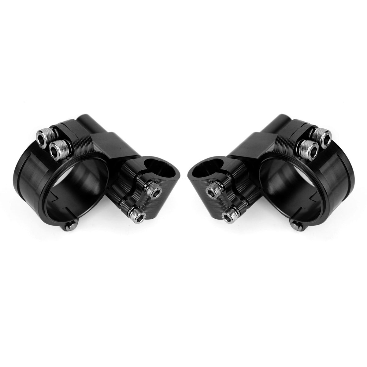 CNC Motorcycle 51mm Fork Clip on Clip ons Handlebar Heads Mount Clamp Universal