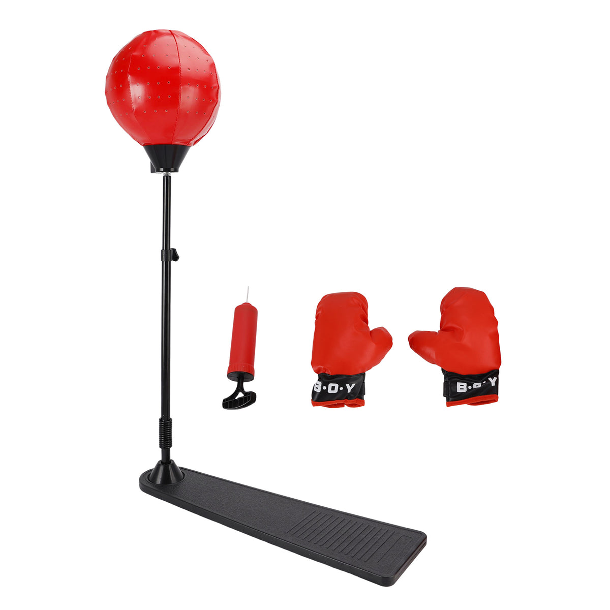 Kid Adjustable Punching Ball Bag Boxing With Light Set 82cm-123cm With Gloves