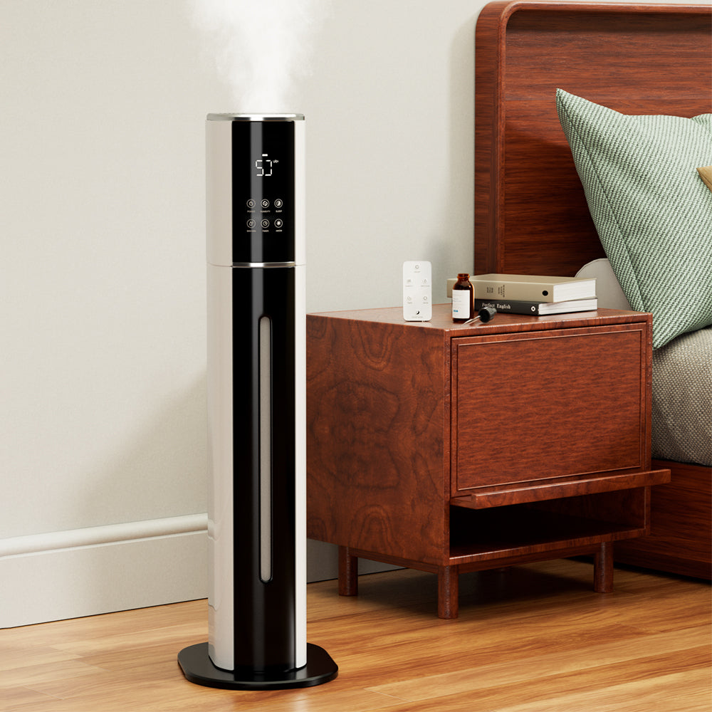 2.4gal/9L Bedroom Silent Humidifier Suitable for Large Room, 3-Speed Ultrasonic Cool Mist Humidifier, Purification and filtration function, Built-in UV lamp ，Suitable for Indoor Pet Friendly, Babies Friendly Plant Friendly