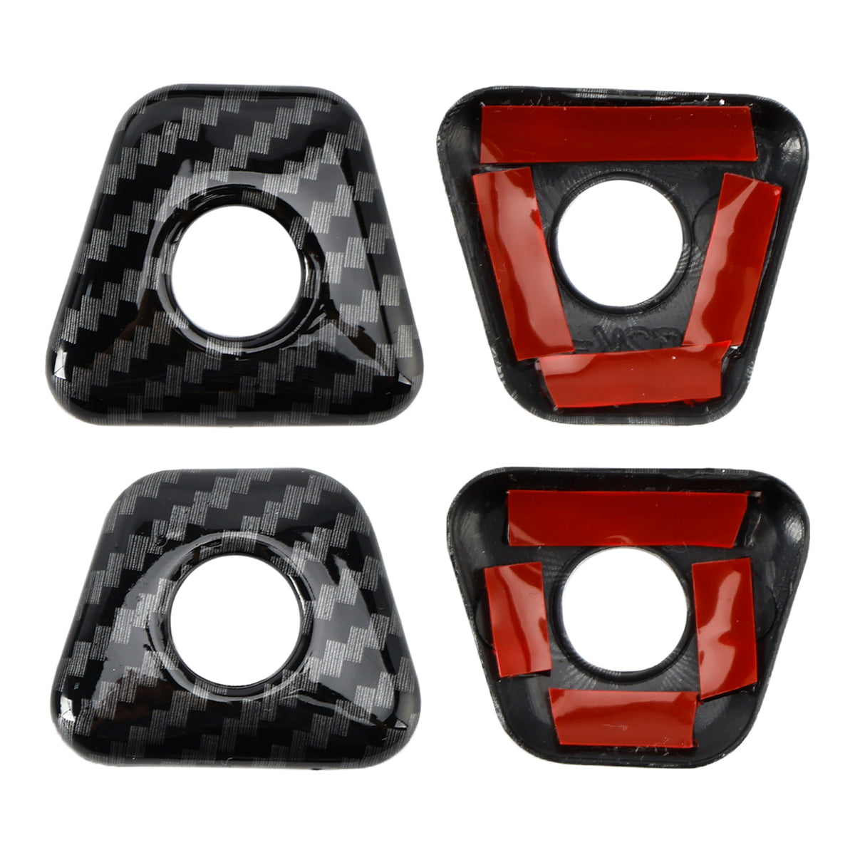 Carbon Fiber Inner Door Bolt Lock Down Frame Trim For BMW 5 Series G30 18-22
