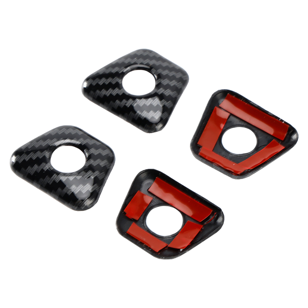 Carbon Fiber Inner Door Bolt Lock Down Frame Trim For BMW 5 Series G30 18-22