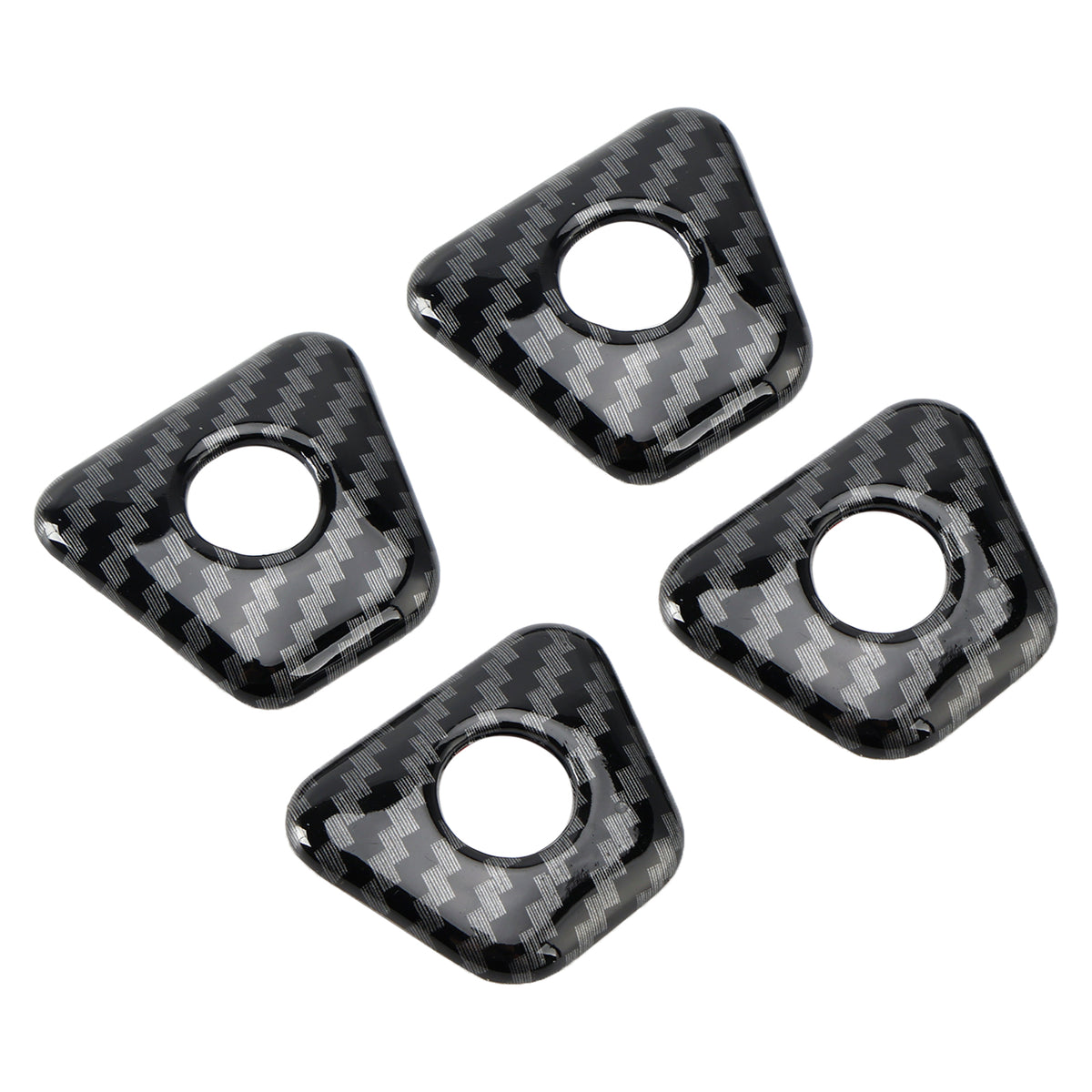 Carbon Fiber Inner Door Bolt Lock Down Frame Trim For BMW 5 Series G30 18-22