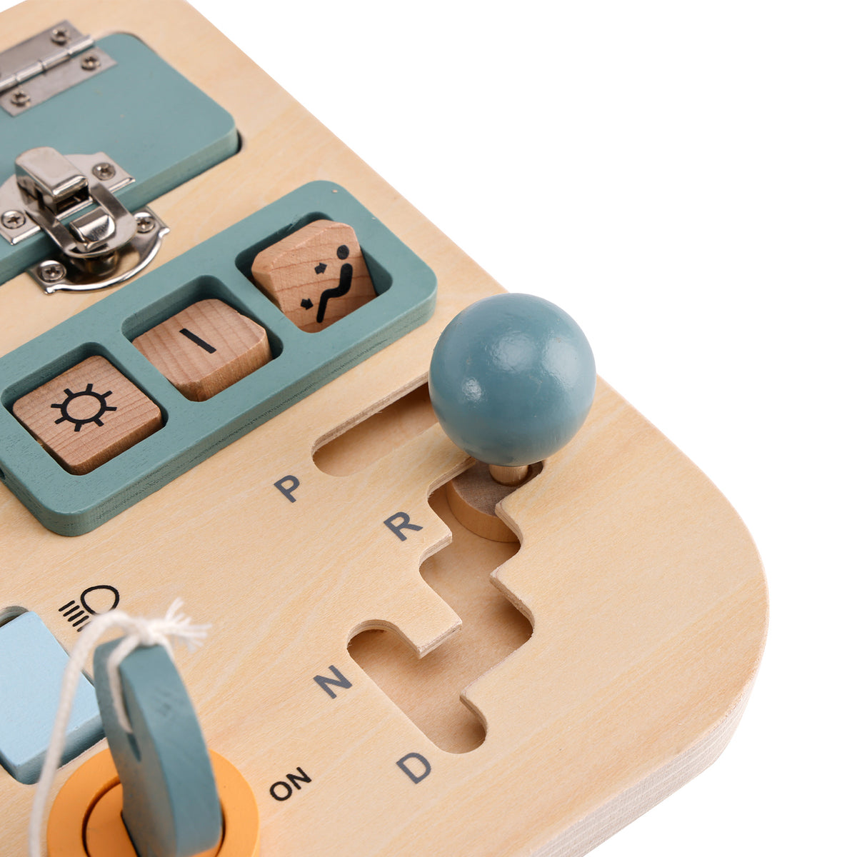 Car Toddler Busy Board – Montessori Busy Boards for Boys & Girls – 10-in-1 Wooden Sensory Board with Steering Wheel