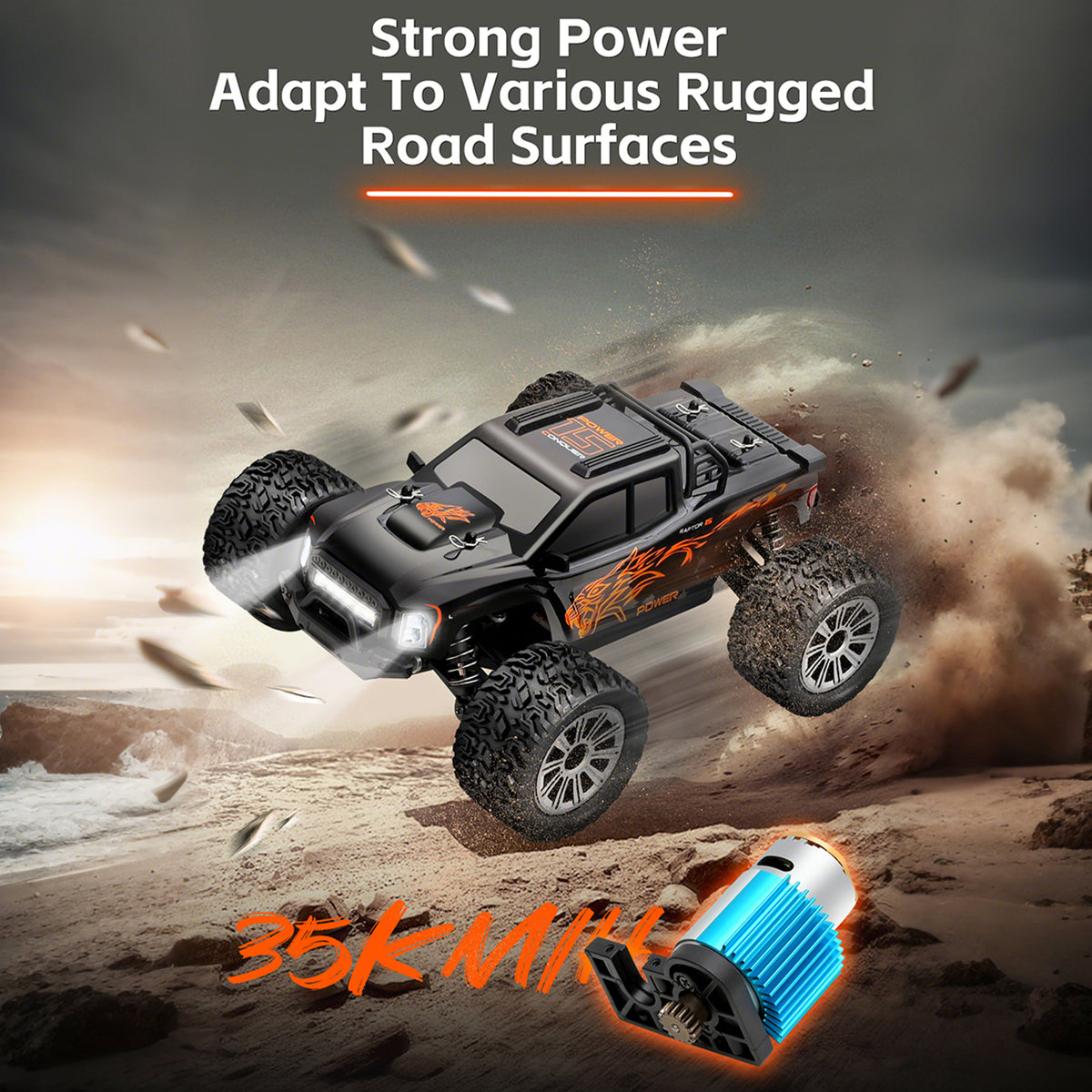 Wltoys 1:16 RC electric four-wheel drive large legged off-road vehicle