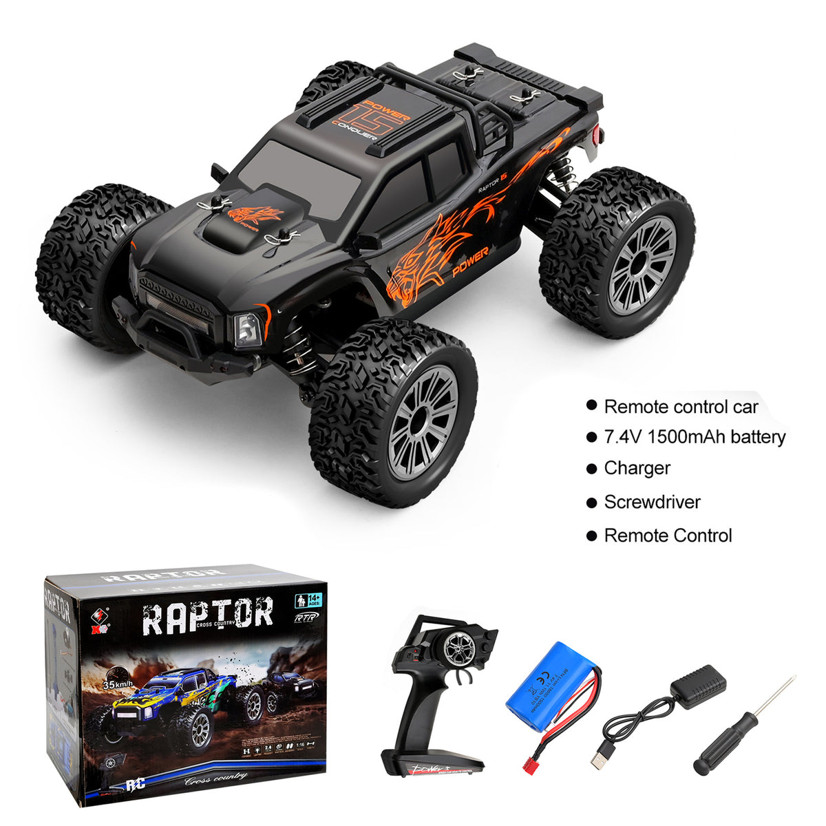 Wltoys 1:16 RC electric four-wheel drive large legged off-road vehicle