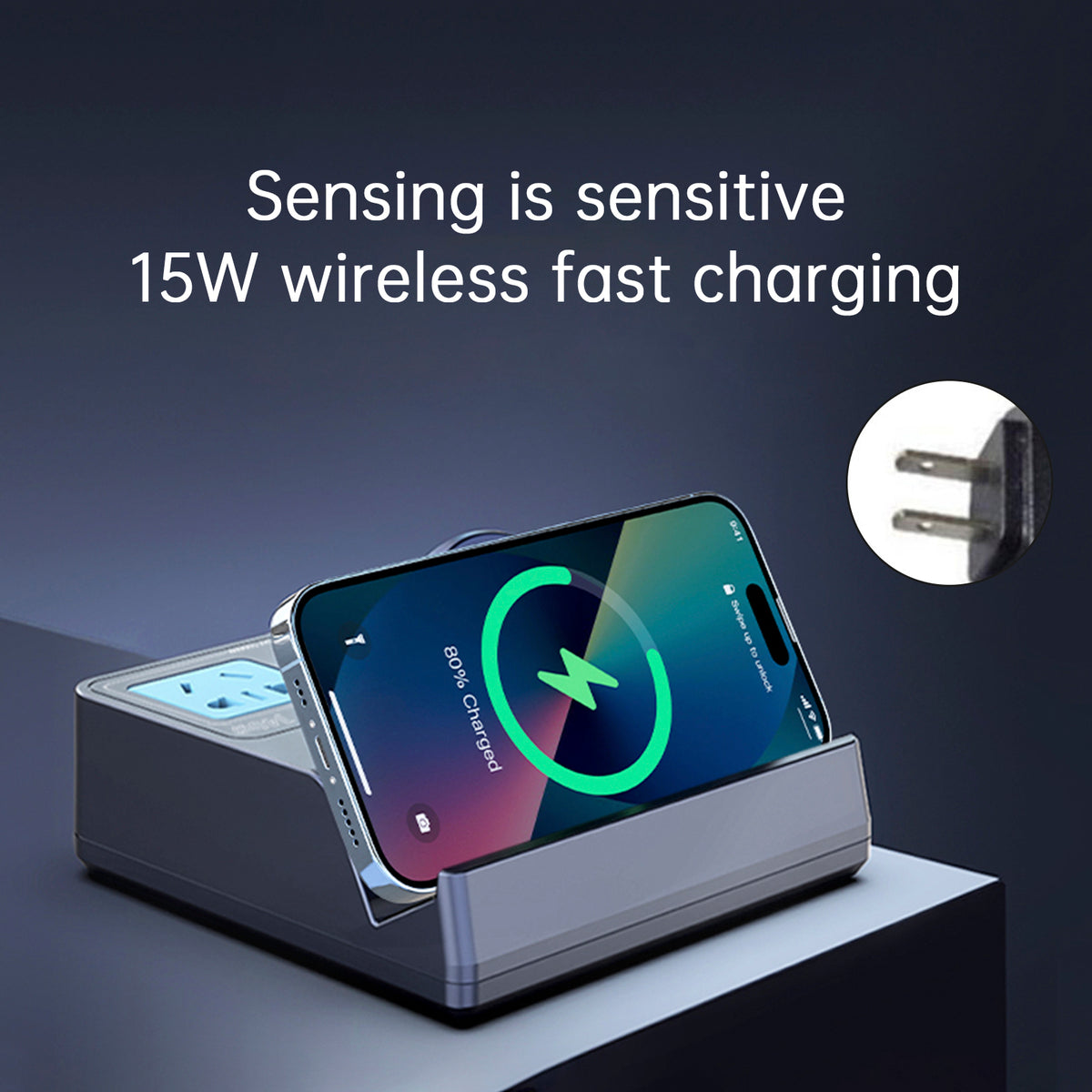 140W Smart Wireless Fast Charging Socket High Power PD100W Notebook QC Charging
