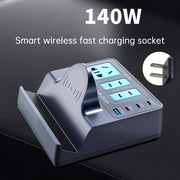 140W Smart Wireless Fast Charging Socket High Power PD100W Notebook QC Charging