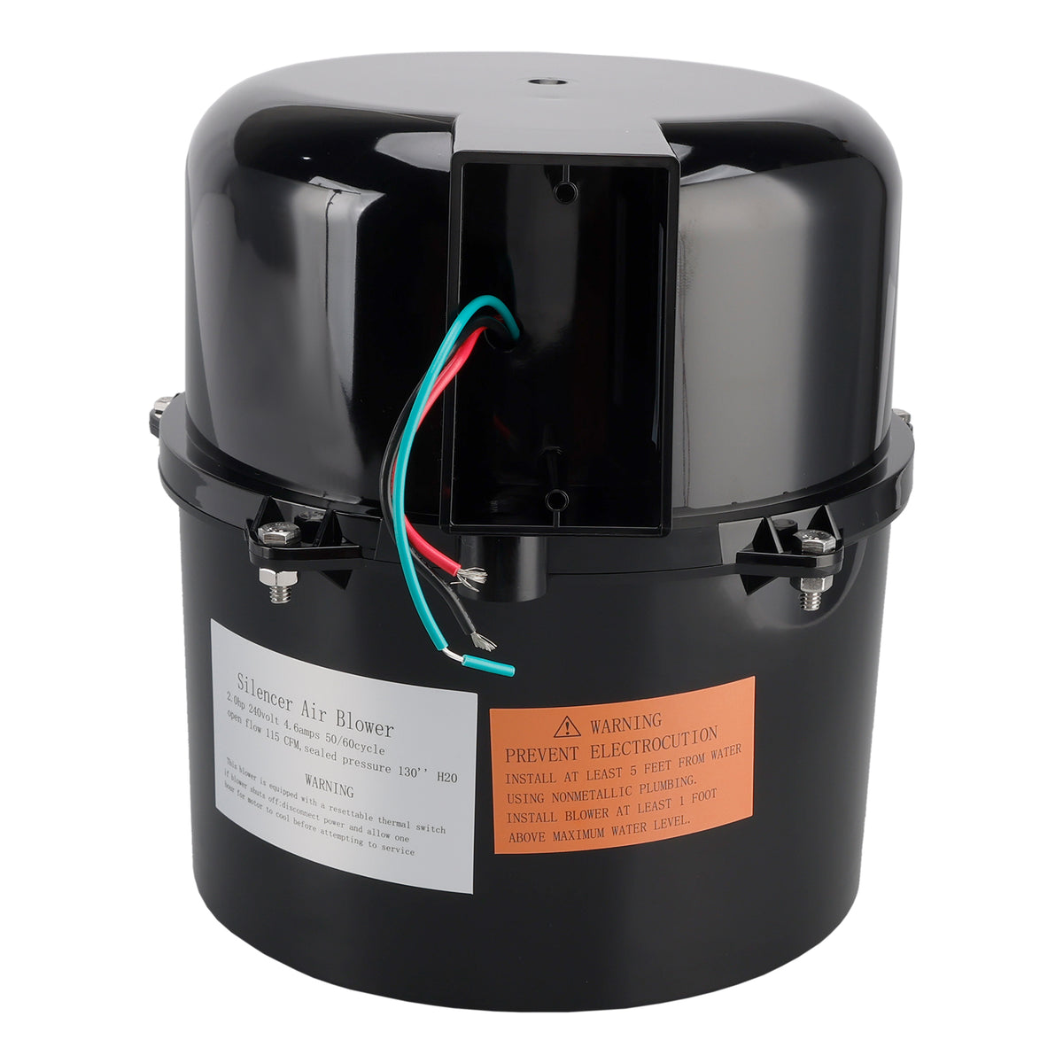 Air Supply Silencer Blower Motor 2HP 240V 4.5Amps For Hot Tubs and Spas 6320241