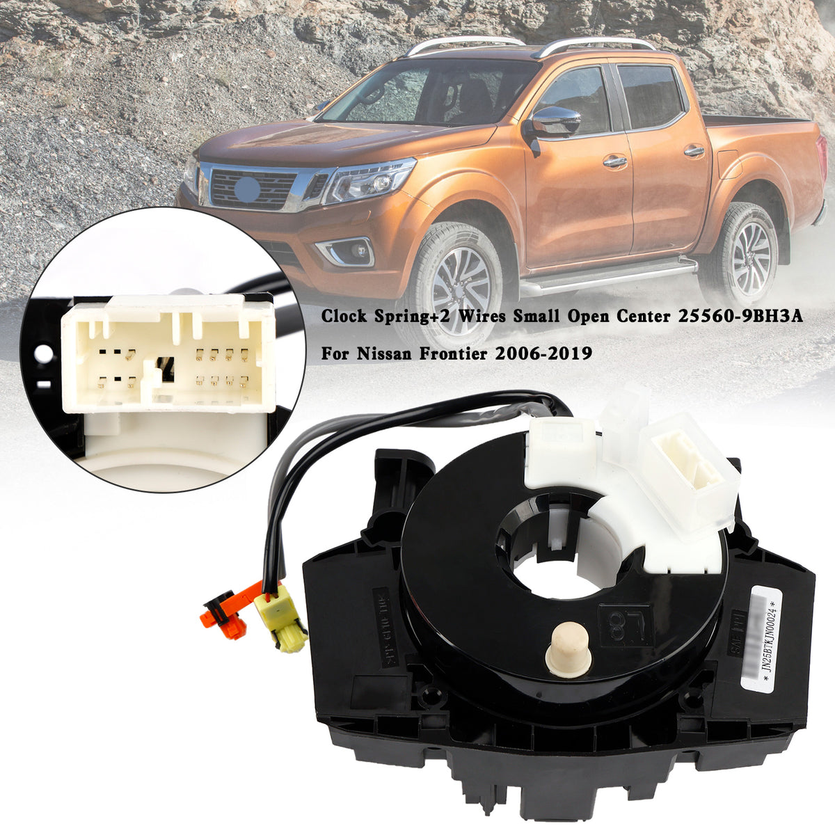 Clock Spring+2 Wires Small Open Center 25560-9BH3A For Nissan Frontier 2006-2019