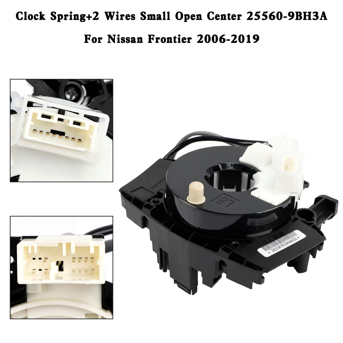 2006-2019 Nissan Frontier Clock Spring+2 Wires Small Open Center 25560-ZL44A 25560-9BH3A Generic