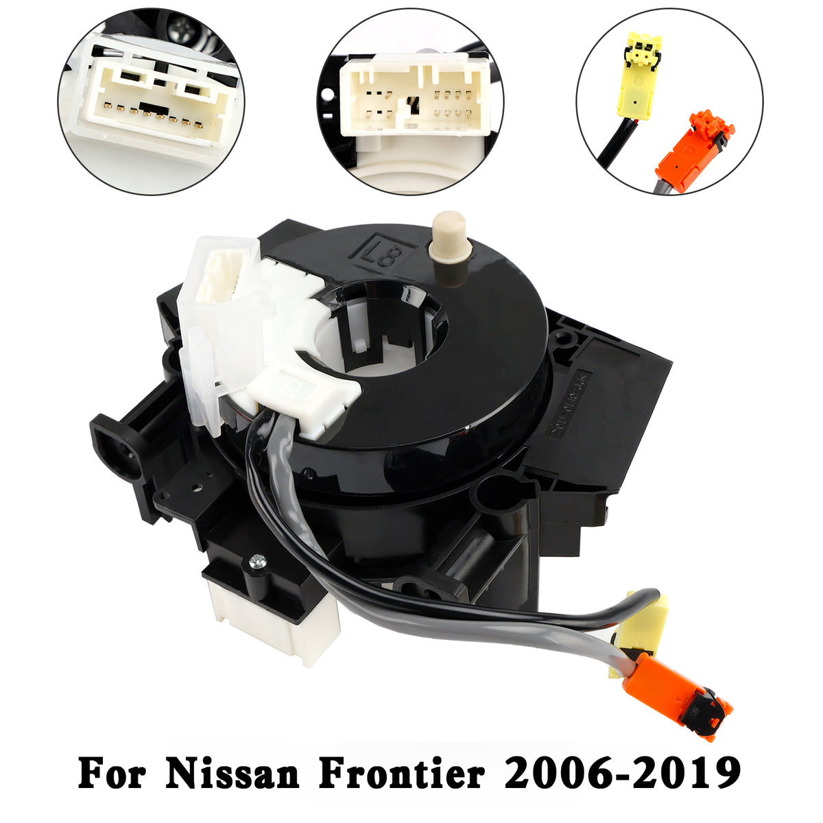 2006-2019 Nissan Frontier Clock Spring+2 Wires Small Open Center 25560-ZL44A 25560-9BH3A Generic
