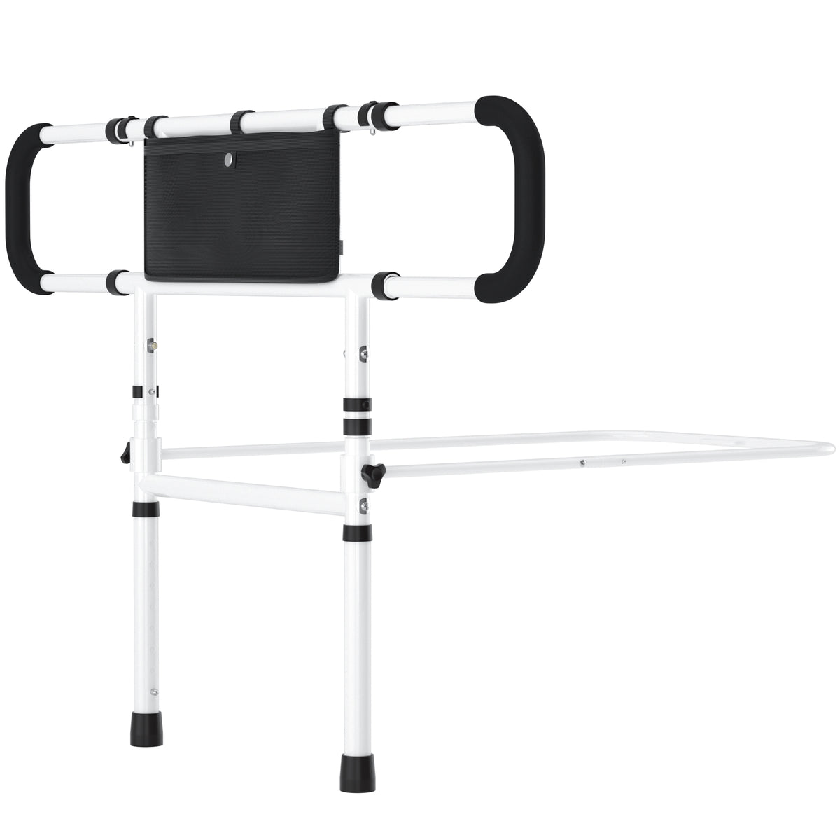 Bed Side Rail Mobility Aid Guard punch-free and foldable bedside handrails for getting up