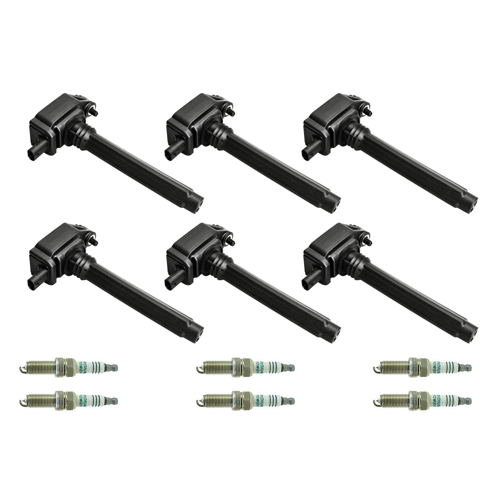 2014-2017 Ram ProMaster 3500 3.6L V6 6pcs Ignition Coil +Spark Plug UF648 0221504032