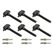 2011-2017 Dodge Charger 3.6L V6 6pcs Ignition Coil +Spark Plug UF648 0221504032