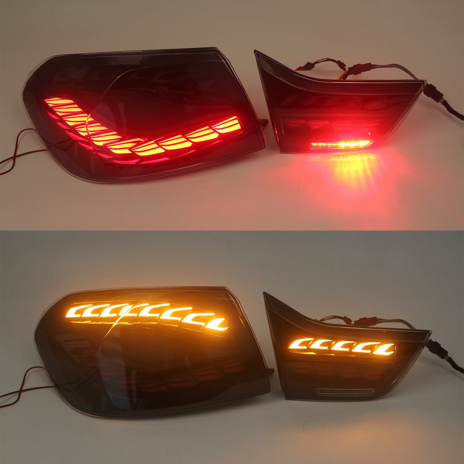 L&R Smoked LED Tail Lights Rear Lamp Assembly For BMW 4 M4 GTS F32 F33 F82