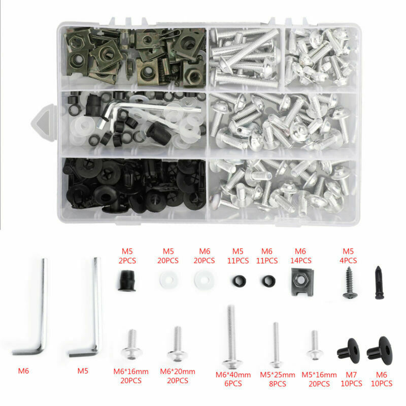 Ducati 1098 Honda CBR600F Kawasaki Ninja CBR600F Motorcycle Fairing Bolts Kit Fastener Clips Screw