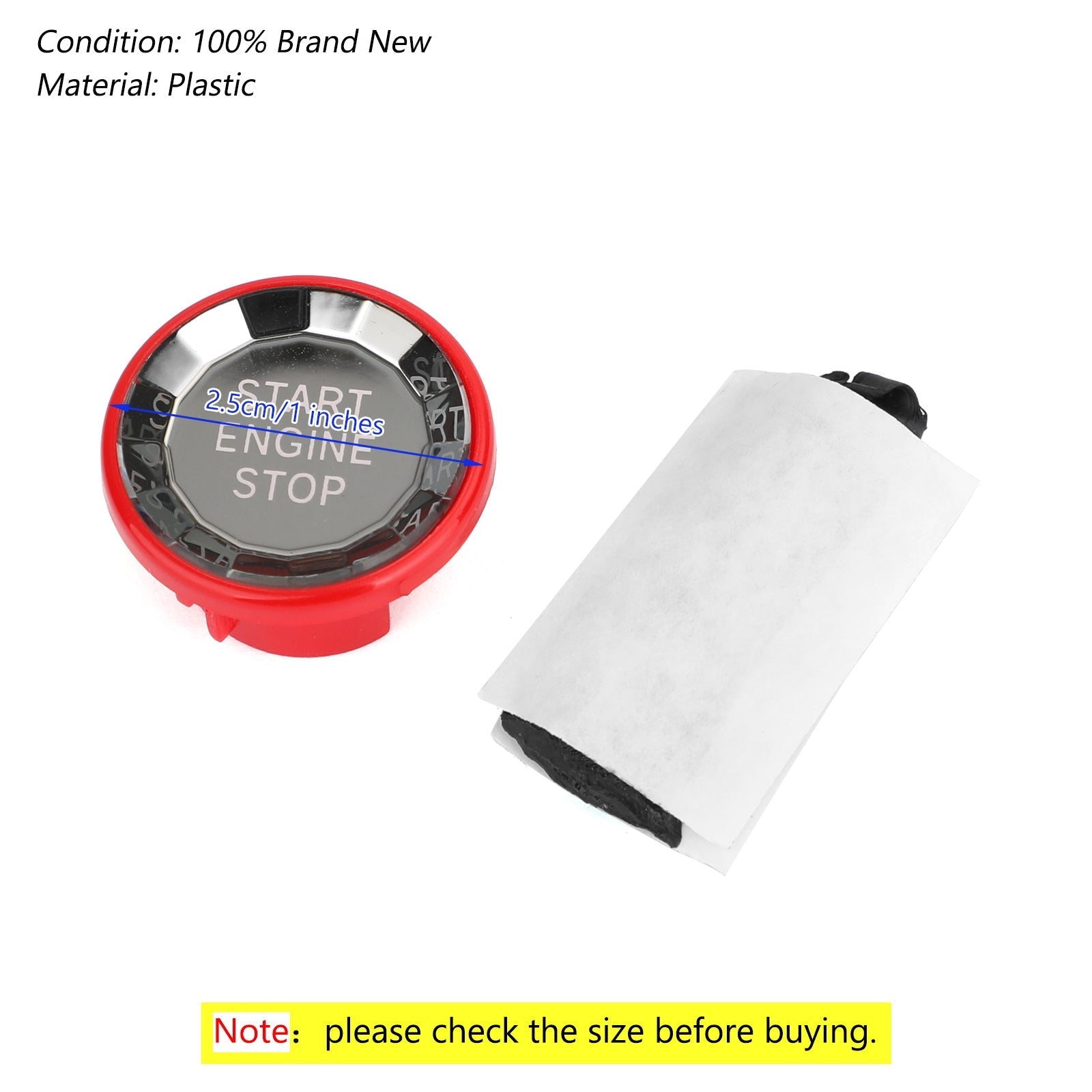 Engine Start Stop Push Button Knob Switch Decor Cover Fits For Jaguar XF XE F-Pace Generic