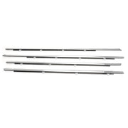 2008-2012 Honda Accord 4pcs Chrome Weatherstrip Window Moulding Trim Seal Belt